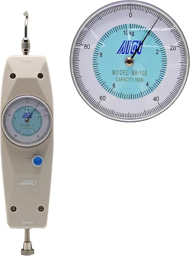 CGOLDENWALL Probador profesional 100N /10Kgf del indicador de fuerza del empuje del empuje del PDA