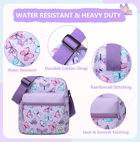 Miniatura 5 de VASCHY Bolso cruzado para niñas, ligero y pequeño, bolso de hombro tipo mensajero, regalo para preadolescentesadolescentes y niños pequeños