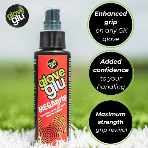 Miniatura 2 de Gloveglu MEGAgrip - Spray de agarre para guantes de portero Guante de portero avanzado Reviver Captura mejorada y mejor manejo del balón