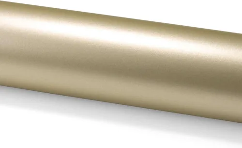 Miniatura 3 de 2 piezas de 4 x 8 pulgadas (10 x 20 cm) Muestra de película adhesiva de vinilo satinado cromo champagne dorado mate para envoltura de automóvil, sin
