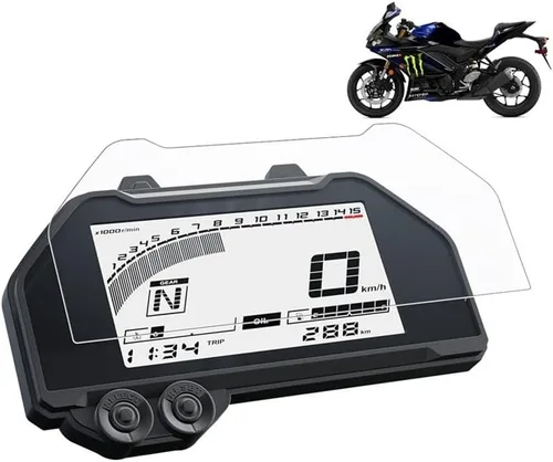 Miniatura 2 de LAHTI Protector de pantalla de salpicadero para Yamaha y aha YZF R3 R25 MT-03 MT03 2019-2020 Protector de pantalla de protección contra arañazos