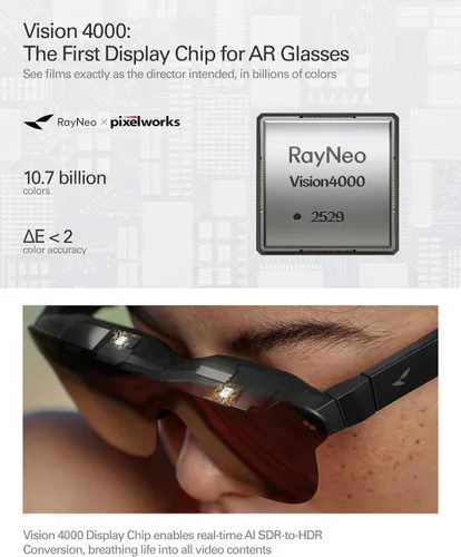 Miniatura 3 de RayNeo Air 4 Pro AR/XR - Pantalla de video HDR10 de 201 pulgadas, chip Vision 4000, audio de Bang & Olufsen, películas 3D y gafas inteligentes