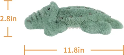 Miniatura 7 de Apricot Lamb Juguetes de peluche Mosstone Happy Crocodile de peluche, suave, perfecto para niños, 11.8 pulgadas