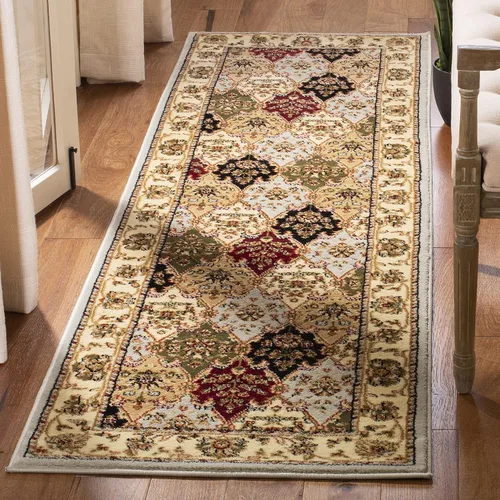 Miniatura 5 de SAFAVIEH Lyndhurst Collection - Alfombra de pasillo, 2 pies 3 pulgadas x 6 pies, multicolor y rojo, diseño oriental tradicional, no desprende pelusa