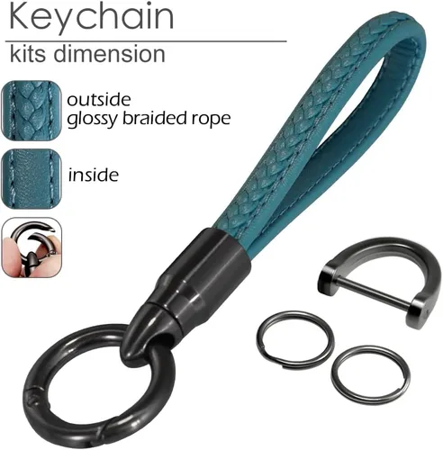 Miniatura 4 de Funda para llavero compatible con Nissan Versa Rouge Pathfinder, Azul-Gris