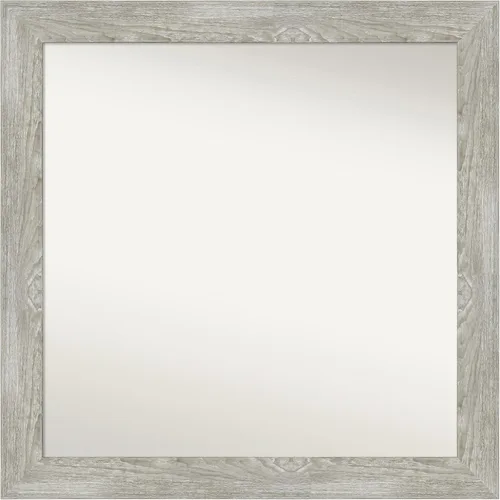 Miniatura 14 de Amanti Art Espejo de baño gris para sobre el fregadero, 31 x 48 pulgadas, espejo de tocador rectangular estrecho de color gris, marco de madera