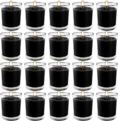 Miniatura 18 de Paquete de 12 velas perfumadas negras de regalo, velas de aromaterapia de cera de soja natural para el hogar, 12 fragancias, perfectas para aliviar