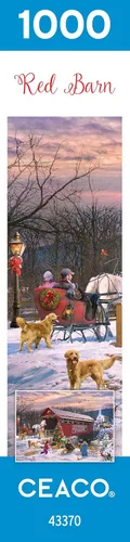 Miniatura 8 de Ceaco - Navidad clásica - Granero rojo - Rompecabezas de 1000 piezas