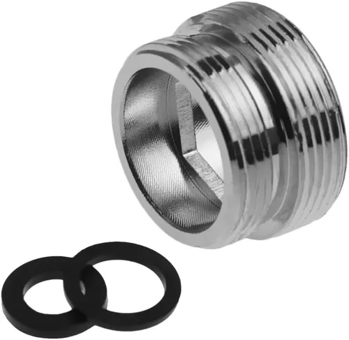 Adaptador de aireador de agua para grifo, conector de aireador de filtro de agua de grifo de latón, adaptador de rosca NPT de 1.024 in a 0.866 in