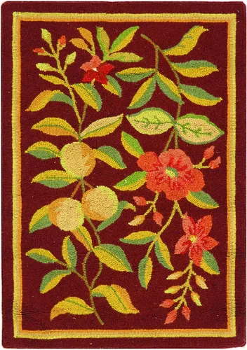 Miniatura 23 de SAFAVIEH Chelsea Collection - Alfombra decorativa de 1 pies 8 pulgadas x 2 pies 6 pulgadas, color negro, lana de campo francesa enganchada a mano