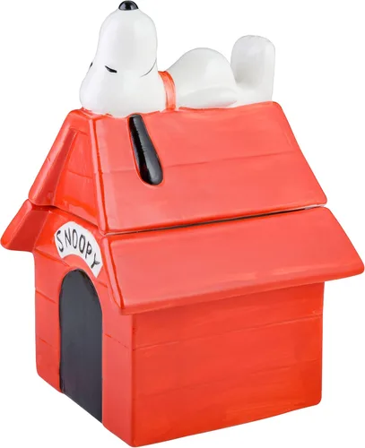 Miniatura 6 de Peanuts Tarro clásico de galletas Snoopy, recipiente de almacenamiento de cocina de cerámica de 10.7 pulgadas, tarro coleccionable de dibujos