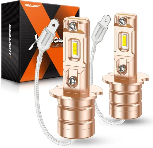 Miniatura 13 de SEALIGHT Bombillas LED antiniebla H11 H16 H8 o DRL, 14000 lúmenes, 6500 K, blanco frío, 600% de brillo, chips LED CSP H8 H11, luces antiniebla