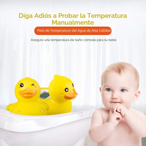 Miniatura 5 de b&h Termómetro para bebé, juguete flotante para baño de bebé, termómetro de agua con temperatura de seguridad (pato clásico)