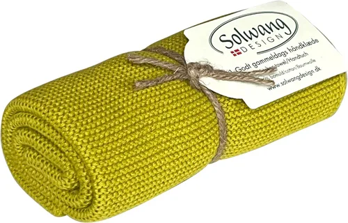 Miniatura 19 de Solwang Toallas de mano de cocina de algodón danés 100% algodón orgánico, hechas en la India (amarillo brillante orgánico)