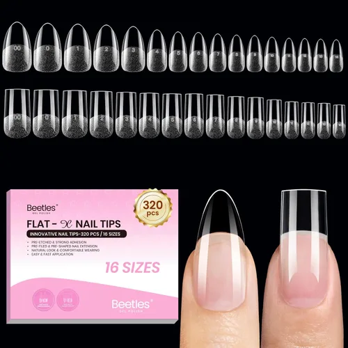 Miniatura 17 de Beetles 9 en 1 Pegamento de Gel para Uñas de Acrílico, 2 Piezas de 10ml Super Fuerte Pegamento de Uñas para Puntas de Uñas Postizas Transparentes