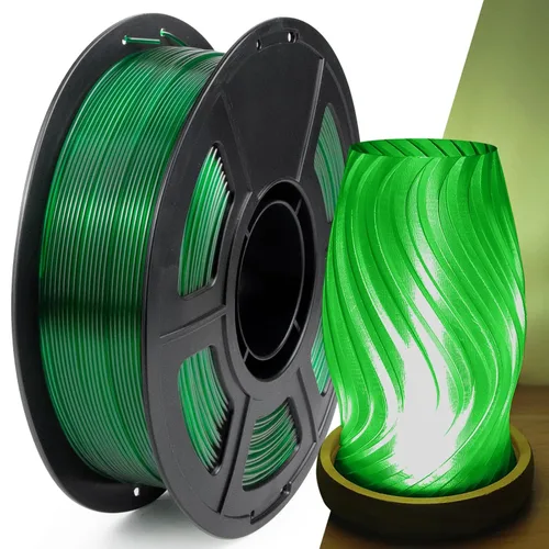 Miniatura 14 de IEMAI Paquete de filamento PETG de 0.069 in, filamento de impresora 3D multicolor translúcido degradado de hasta 23.622 in/s de impresión rápida, 4