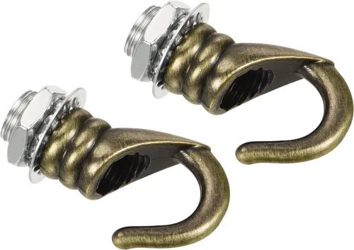 YOKIVE 2 ganchos de techo de aleación M10, colgador de accesorios colgantes galvanizados | Lámpara de araña colgante, ideal para el hogar (bronce,