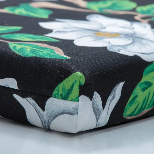 Miniatura 5 de Pillow Perfect Cojín cuadrado para asiento de silla esquinera para interiores y exteriores con lazos, relleno de fibra de felpa, resistente a