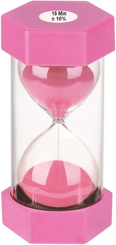 Miniatura 6 de SuLiao Temporizador de Arena de 30 Minutos: Reloj de Arena de Plástico de 30 Minutos, Extra Azul, Reloj de Arena Unificado, Temporizador de Arena