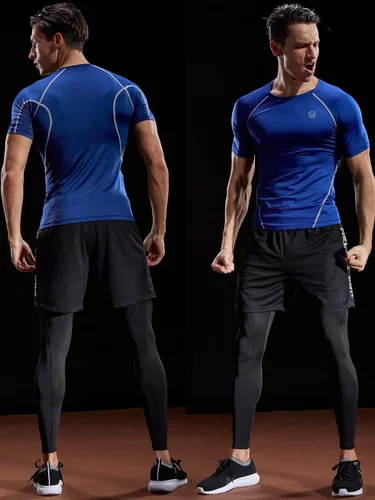 Miniatura 2 de NELEUS Camisetas de compresión para hombre