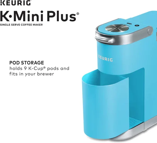 Miniatura 7 de Keurig K-Mini Plus - Cafetera de una sola porción K-Cup, viene con 6 a 12 onzas. Tamaño de preparación, almacenamiento de cápsulas K-Cup y taza