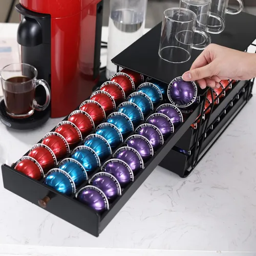 Miniatura 3 de Soporte para cápsulas Nespresso Vertuo Pod Holder para cápsulas Vertuoline (90 cápsulas-3 niveles)