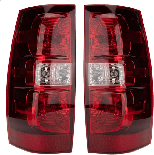 Conjunto de Luces Traseras Compatible con Chevy Tahoe Suburban 2007-2014 Lado del Conductor y Pasajero Lámparas de Freno Traseras con Bombilla
