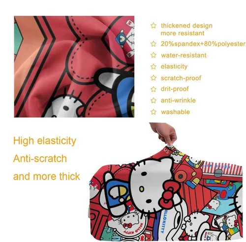 Miniatura 3 de ISUNIET Funda para equipaje de viaje, funda protectora para maleta, funda protectora para maletín de 18 a 32 pulgadas, protector de equipaje