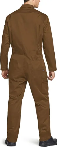 Miniatura 2 de CQR - Overol para hombre con manga corta, cremallera frontal, múltiples bolsillos, resistente a las manchas y a las arrugas