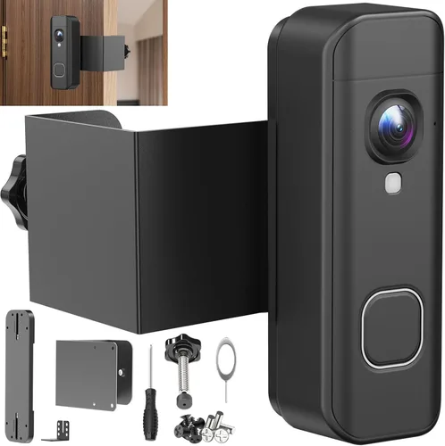 Soporte antirrobo para timbre compatible con el timbre de batería Blink 2026 2K+, soporte de cámara para timbre de puerta sin taladro, soporte de