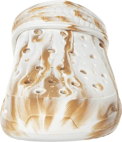 Miniatura 4 de Eagsouni Zuecos unisex con soporte de arco para mujer y hombre, para adultos, antideslizantes, para exteriores, playa, blanco/ caqui