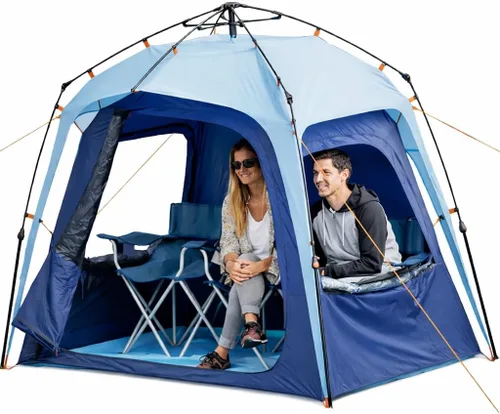 Fofana MultiPod - Tienda emergente deportiva para todo tipo de clima - Pod multiusos de 270 vistas para varias personas - Esenciales deportivos para