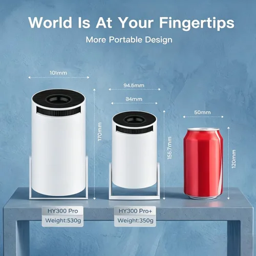 Miniatura 6 de Aplicaciones integradas: mini proyector con WiFi y Bluetooth, compatible con proyector portátil de 1080P con Android 11, 160 lúmenes ANSI, rotación