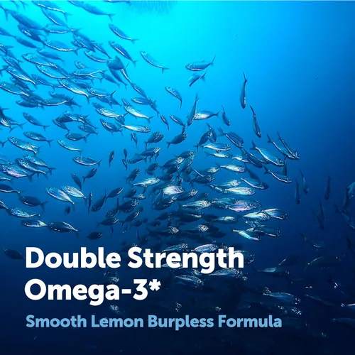 Miniatura 5 de Micro Ingredients Suplementos de aceite de pescado Omega 3 3,000 mg por porción, 240 cápsulas blandas Sabor a limón - Burpless EPA 540mg + DHA