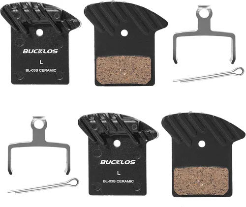 Miniatura 9 de BUCKLOS 2 pares de pastillas de freno de disco BL-01S para cerámica Shimano N03A N04C L05A K04S K04Ti K05S K05Ti M8110 M7110 R9170-F R8070-F R7070-F