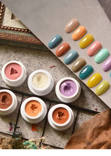 Miniatura 7 de Nail Art Gel - Esmalte de uñas en gel sólido con purpurina y barro altamente pigmentado (328)