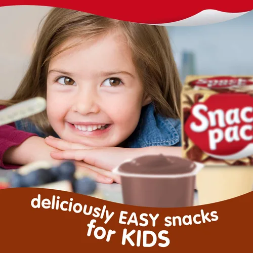 Miniatura 8 de Snack Pack Paquete familiar de tazas de pudín con sabor a chocolate y vainilla, 12 tazas de pudín
