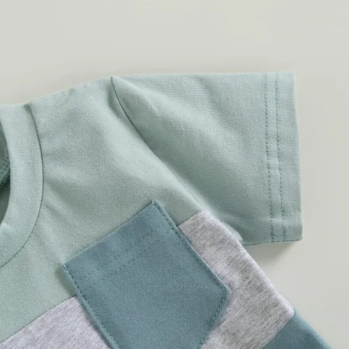 Miniatura 12 de Conjunto de camiseta de manga corta para bebé niño y niña, camiseta de manga corta, pantalones cortos casuales, ropa para recién nacidos, 6, 12, 18