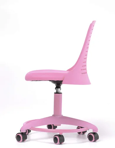 Miniatura 4 de Silla de escritorio para niños, altura ajustable, para la escuela/el hogar, para niños de 4 a 12 años, giratoria con ruedas antiarañazos, silla