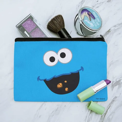 Miniatura 2 de GRAPHICS & MORE Bolsa organizadora para lápices con diseño de monstruo de galletas de Barrio Sésamo