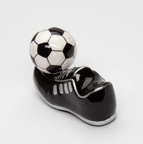 Miniatura 5 de CG - Zapatos de fútbol magnéticos con salero y pimentero, negro, 4 1/2 pulgadas x 1 3/4 pulgadas x 3 pulgadas de alto (SS-CG-10466)