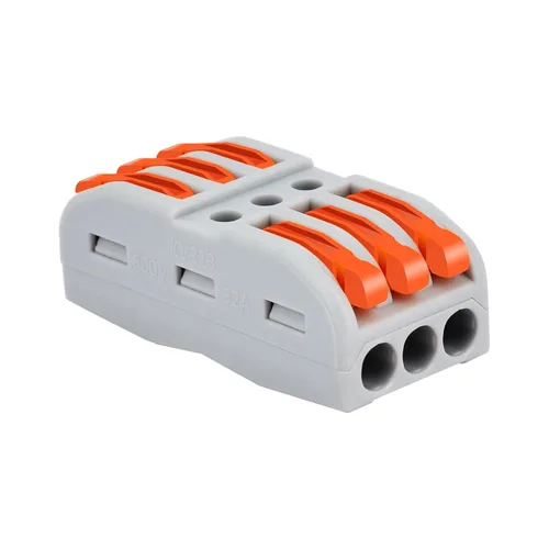 Miniatura 30 de Nineleaf Conectores de cable de palanca, conectores compactos de empalme de alambre en línea, terminales eléctricos modulares reutilizables 1 en 1