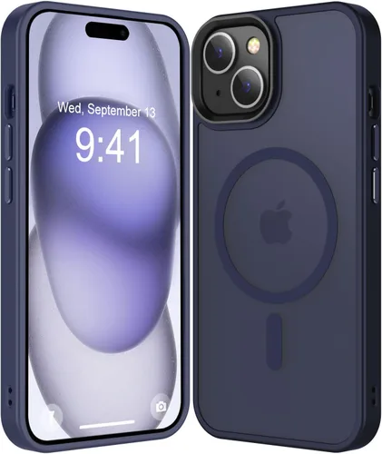 Miniatura 216 de Fuerte magnético para iPhone 11, compatible con Magsafe, [resistente a caídas de 13 pies] Funda trasera translúcida mate con sensación de piel
