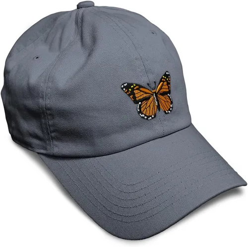 Miniatura 59 de Gorra de béisbol suave con diseño de mariposa monarca, con insectos, bordado de mariposa, de algodón, para hombres y mujeres