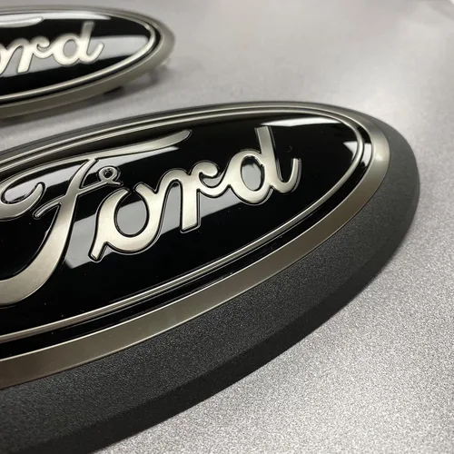 Miniatura 3 de Insignias ovaladas para parrilla y portón trasero Ford F-150 negro ahumado 18-20 sin cámara frontal