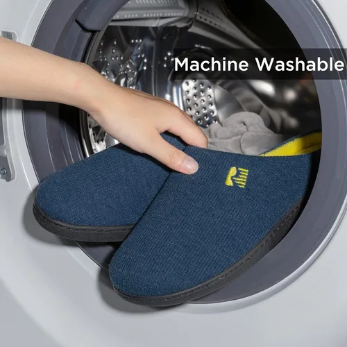 Miniatura 6 de Pantuflas RockDove para hombre de espuma viscoelástica, dos tonos