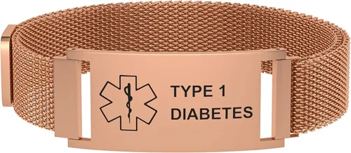 Miniatura 21 de Pulsera de alerta médica para mujeres y hombres, pulsera ajustable con identificación de alerta médica para epilepsia diabética D.N.R marcapasos