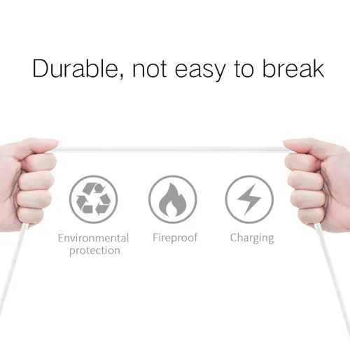 Miniatura 5 de Cable de datos USB de 5 A completo funciona para DJI Osmo Action con adaptador MicroUSB y USB tipo C para velocidades de carga rápida dual Blanco