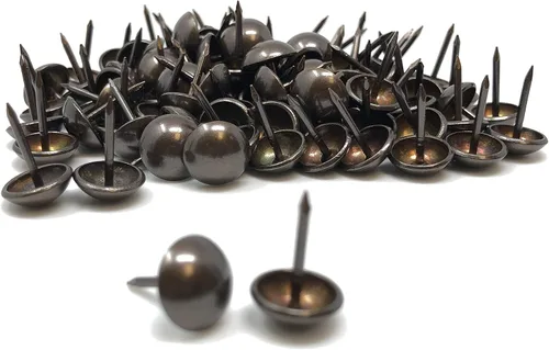 Miniatura 4 de DMSE – Tamaño mayorista 7/16" diámetro (0.433 in) hardware tapicería muebles decorativos Pulgar tachuelas clavos clavos 1000