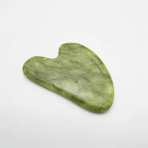 Miniatura 9 de Rodillo de jade de hielo facial 3 en 1 y herramienta Gua Sha, 100% natural de jade real, antiarrugas, herramienta masajeadora de cuello